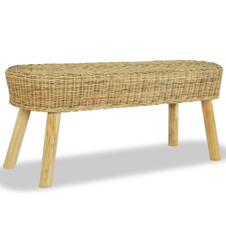 Panca da Ingresso 110x35x45 cm in Rattan Naturale