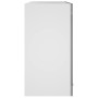 Pensile in Vetro Grigio Sonoma 60x31x60 cm Legno Multistrato