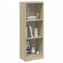 Libreria 3 Ripiani Rovere Sonoma 40x24x109 cm Legno Multistrato