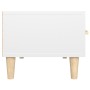 Mobile Porta TV Bianco Lucido 150x34,5x30 cm Legno Multistrato