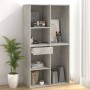 Armadietto per Cosmetici Grigio Cemento 80x40x75 cm in Legno