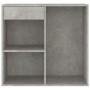 Armadietto per Cosmetici Grigio Cemento 80x40x75 cm in Legno