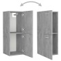 Mobile da Bagno Grigio Cemento 30x30x80 cm Legno Multistrato