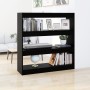 Libreria/Divisorio Nero 100x30x103 cm