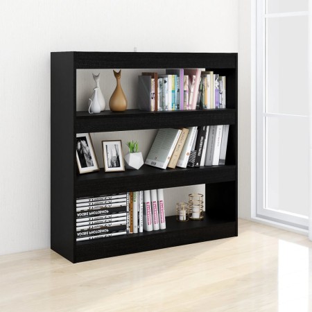 Libreria/Divisorio Nero 100x30x103 cm