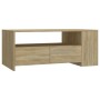 Tavolino da Salotto Rovere Sonoma 102x55x42cm Legno Compensato