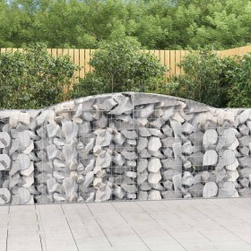 Cesto Gabbione ad Arco 400x50x100/120 cm Ferro Zincato