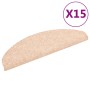 Tappetini Autoadesivi per Scale 15 pz 65x21x4 cm Marrone