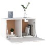 Mobile a Parete Bianco 60x36,5x35 cm in Legno Multistrato