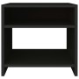 Comodini Neri 2 pz 40x30x40 cm in Legno Multistrato