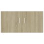 Armadietto da Parete Rovere Sonoma 80x39x40cm Legno Multistrato