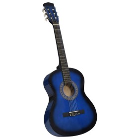 Chitarra Classica per Principianti e Bambini Blu 3/4 36"