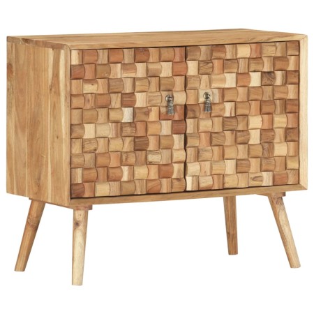 Credenza 75x35x65 cm in Legno Massello di Acacia