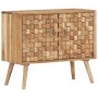 Credenza 75x35x65 cm in Legno Massello di Acacia