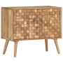 Credenza 75x35x65 cm in Legno Massello di Acacia