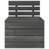 Set Divani da Giardino su Pallet 5 pz Legno Pino Grigio Scuro