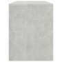 Sgabello Toeletta Grigio Cemento 70x35x45 cm Legno Multistrato