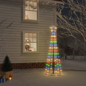 Albero di Natale a Cono Colorato 108 LED 70x180 cm