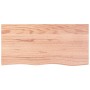 Ripiano Muro Marrone 100x50x(2-6) cm Massello Rovere Trattato