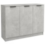 Credenza Grigio Cemento 90,5x30x70 cm in Legno Multistrato