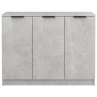 Credenza Grigio Cemento 90,5x30x70 cm in Legno Multistrato