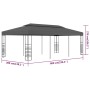 Tenda Gazebo 3x6 m Antracite