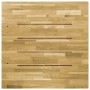 Piano del Tavolo Legno Massello di Rovere Quadrato 23mm 80x80cm