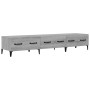 Mobile TV Grigio Sonoma 150x34,5x30 cm in Legno Multistrato