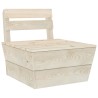 Set Divani da Giardino su Pallet 5 pz in Legno Abete Impregnato