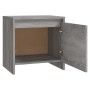 Comodini 2 pz Grigio Sonoma 45x34x44,5 cm in Truciolato