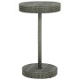 Set Bar da Giardino 3 pz con Cuscini in Polyrattan Grigio