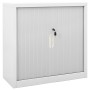 Armadio Anta Scorrevole e Fioriera Grigio 90x40x113 cm Acciaio