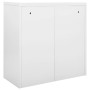 Armadio Anta Scorrevole e Fioriera Grigio 90x40x113 cm Acciaio