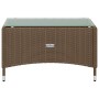 Set Divani da Giardino 8 pz con Cuscini in Polyrattan Marrone