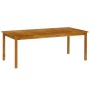 Set da Pranzo per Giardino 9 pz in Legno Massello di Acacia