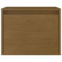 Mobili Porta TV 7 pz Miele in Legno Massello di Pino