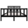 Giroletto Nero in Legno Massello 140x190 cm
