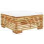 Set Divani da Giardino 6 pz con Cuscini Legno Massello di Teak