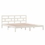 Giroletto Bianco in Legno Massello di Pino 140x190 cm