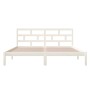 Giroletto Bianco in Legno Massello di Pino 140x190 cm