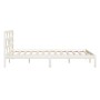 Giroletto Bianco in Legno Massello di Pino 140x190 cm