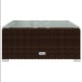 Set Divani da Giardino 7 pz con Cuscini in Polyrattan Marrone