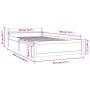 Giroletto con Cassetti Miele 90x200 cm