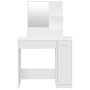 Set Tavolo da Toeletta Bianco 86,5x35x136 cm