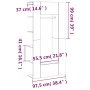 Mobili da Corridoio 2 pz Rovere Fumo in Legno Multistrato