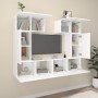 Set di Mobili Porta TV 6 pz Bianco in Legno Multistrato