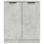 Credenze 2 pz Grigio Cemento 60x30x70 cm in Legno Multistrato