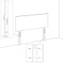 Testiera 4 pz Grigio Scuro 90x5x78/88 cm in Tessuto