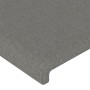 Testiera ad Orecchio Grigio Scuro 93x23x78/88 cm in Tessuto