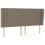 Testiera ad Orecchio Tortora 163x23x118/128 cm in Tessuto